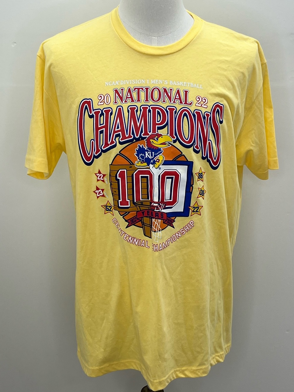 Next Level Kansas Jayhawks 2022 National Basketball Champions T-Shirt XL